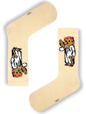 Carnaval Socks Kuşlu Bear Desenli Tenis Çorap