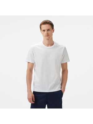 Nautica Erkek Beyaz Regular Fit T-Shirt