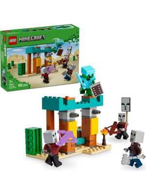 Storemax Minecraft Serseri Köylü Çöl Devriyesi 21267 – 7 Yaş ve Üzeri Kız ve Erkek Çocuklar Için Pillager, Vindicatör ve Kaktüs Şövalyesi Içeren Oyuncak Yapım Seti, Rol Yapma Oyunu Doğum Günü Hediyesi