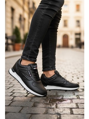 Enoch Erkek Baklava Desenli Tırtıklı Tabanlı Retro Stil Günlük Spor Ayakkabı Sneaker