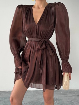 Salome Butik Şifon Mini Elbise