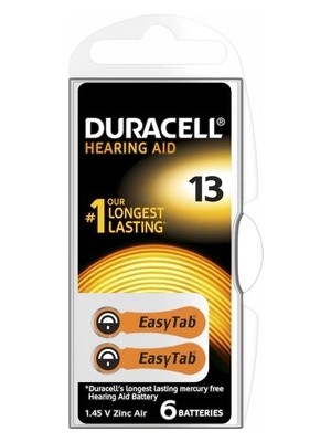 Go İthalat Duracell 13 Işitme Cihazı Kulak Pili 6 Parça  Kutu (5468)