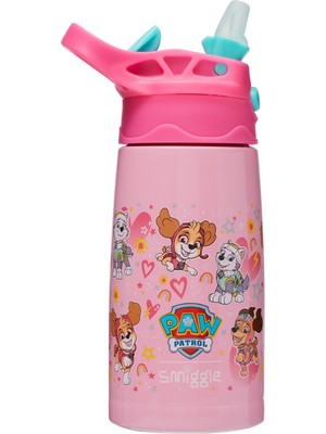 Smiggle Paw Patrol Çocuk Suluk Pembe – Isı Yalıtımlı Paslanmaz Çelik Suluk 400 ml