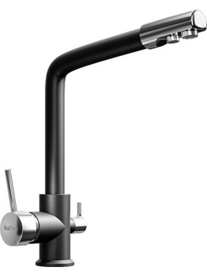 Realstone BT001 Abant Arıtmalı Kuğu Eviye Bataryası Krom