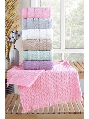 Storemax Tekstil Aysu | 6'lı 50X90 cm El&yüz Havlu Seti Pembe