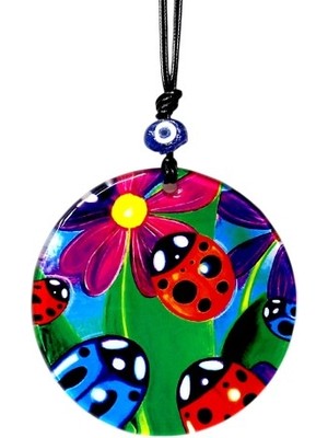 Nexgen Uğur Böcekli Cam Duvar Dekoru Hediyelik Süs MCHD-RSETT34