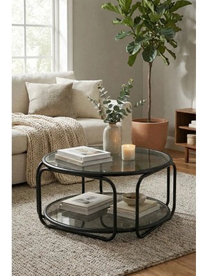 Dekopratik Antares Orta Sehpa Kırılmaz Cam