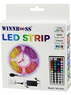 Go İthalat Rgb 3çip Kumandalı Şerit LED 5mt (5468)