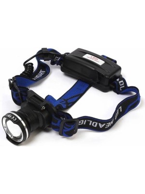 SiHako F-823 Xlm T6 LED Su Geçirmez Şarjlı Kafa Lambası