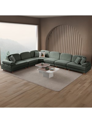 Eymense Aries Modüler Köşe Koltuk Takımı Xl Yeşil