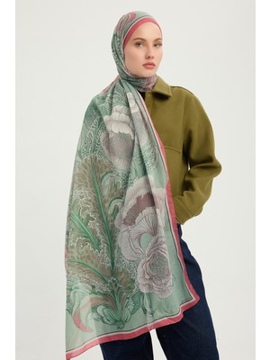 Schaless Mercan Bahçesi - Nefti - Efilia Desenli Şal - 70X190 cm