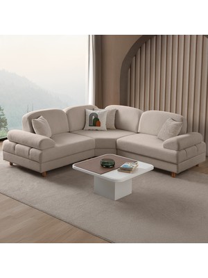 Eymense Aries Modüler Köşe Koltuk Takımı S Sütlü Kahve