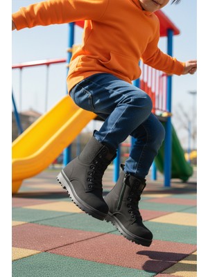 Walkway 23002 F Siyah Zümrüt Kaymaz Polarlı Kız Çocuk Bot