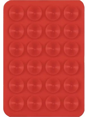 Nova Global Kare Öpücüklü 03 Çift Taraflı Silikon Tutucu 5,50CM x 8cm - Kırmızı