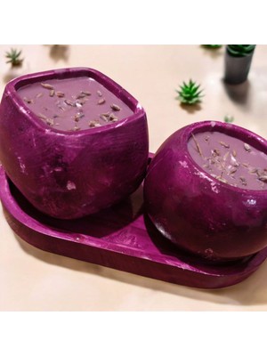 Celestia Dekoratif Lavanta Kokulu Mum Set