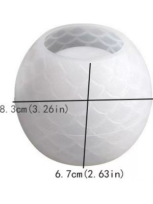 Hobiflex Silikon Kalıp Taş Tozu Parafin Ithal Pullu Küçük Yuvarlak Mumluk Kalıbı Epoksi HB7521-0165