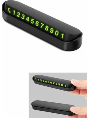 Araç Içi Numaratör Numaralık Oto Cam Kartı Fosforlu Numaratör STEPLYA-3829