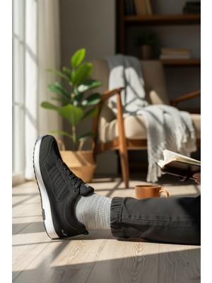 Enoch Erkek File Detaylı Çoklu Şeritli Günlük Spor Ayakkabı Sneaker