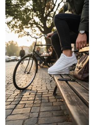 Enoch Erkek File Detaylı Çoklu Şeritli Günlük Spor Ayakkabı Sneaker