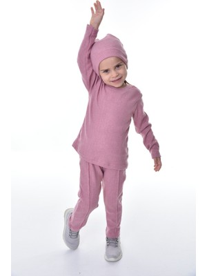 ruhaay Kız Çocuk Bereli Mevsimlik Uzun Kollu Alt Üst Takım