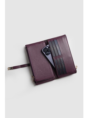 La'Graccio Paris La\'graccio Paris Kadın Blaze Telefon Hazneli Kullanışlı Büyük Boy Cüzdan