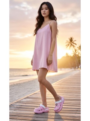 Sonimix 860227Z Taşlı Havuz Deniz Doktor Hemşire Hastane Comfort Sandalet Terlik