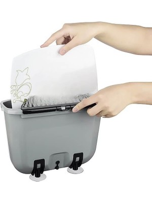 Practika Su Tasarrufu Sağlayan Pratik Vantuzlu Bulaşık Yıkama Fırçası