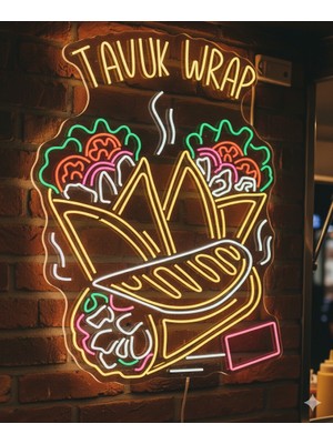 Neonled Tavukwrap Neon Tabela (81X100 Cm)
