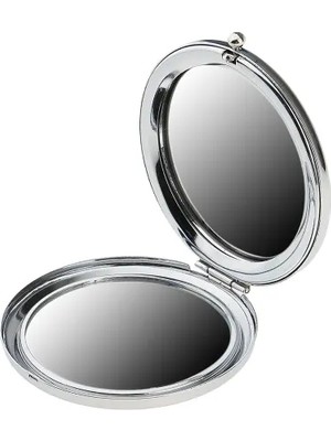Nexgen Promosyon Yuvarlak Cep Aynası Gümüş Renk MCHD-RSETT34