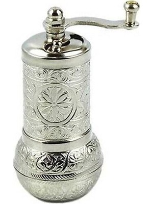 Practika Osmanlı Motifli Kahve ve Baharat Değirmeni Gümüş