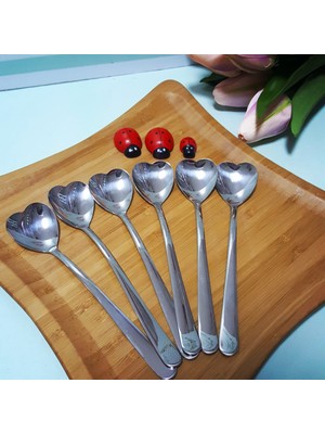 Sb Shopping Dondurma Kaşığı - Kalpli (6ADET)