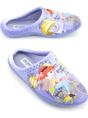 Gezer 15385 Kız Çocuk Kışlık Rahat Taban Ev Halı Terliği