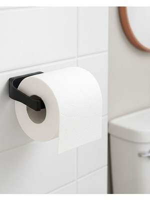 Nexgen Modern Siyah Tuvalet Kağıtlığı Duvar Tipi Minimal Tasarım Peçetelik MCHDTD-RS345