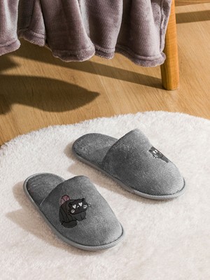 Lc Waikiki Yeni Sezon Kedi Nakışlı Kadın Ev Terliği