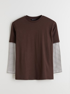 Lc Waikiki Yeni Sezon Bisiklet Yaka Çizgili Kadın Tunik