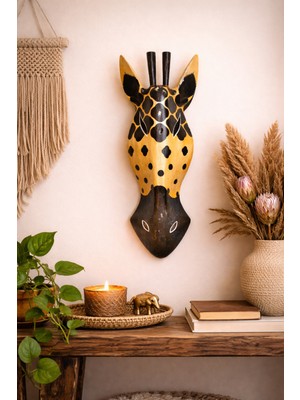 Basel Maison Ahşap Zürafa Maskesi