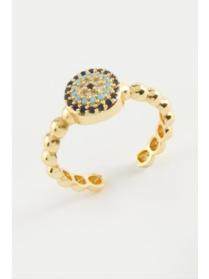 Marsilyan Nazar Zirkon Taşlı Yüzük