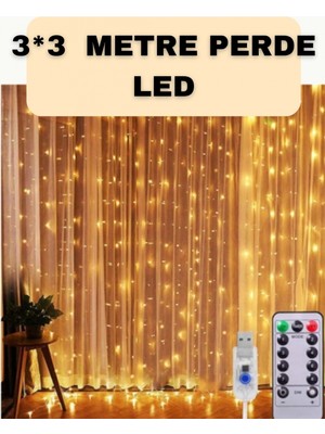 Narnuga Iç ve Dış Mekan Perde LED – Bahçe, Balkon ve Veranda Için