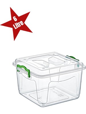 Steplya Şeffaf Saklama Kutusu 6 Litre  1126778
