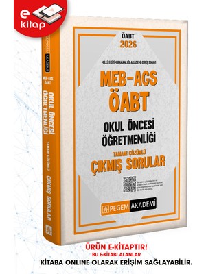 2026 Meb-Ags Öabt Okul Öncesi Öğretmenliği Tamamı Çözümlü Çıkmış