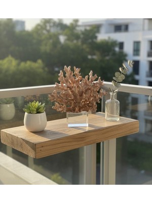 Mirsa Global Dekoratif Kristal Kaideli Mercan Biblo Roz Gold