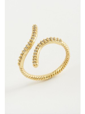 Marsilyan Yılan Zirkon Taşlı Yüzük