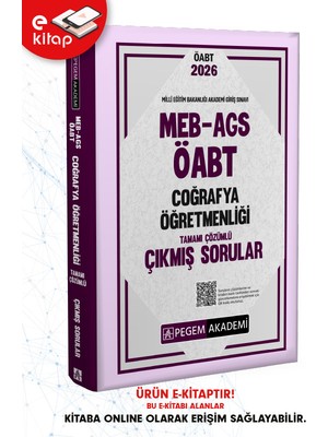 2026 Meb-Ags Öabt Coğrafya Öğretmenliği Tamamı Çözümlü Çıkmış Sor