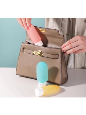 Shopwave Dila Seyahat Tipi Doldurulabilir Krem Şampuan Kutusu 3 Lü Set (5047) 115524