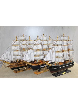 Steplya Ahşap Yelken Gemi Model 2 1126778