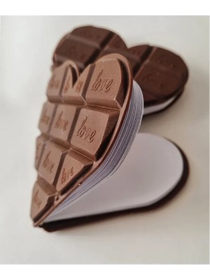 Steplya Kalp Tasarımlı Çikolata Not Defteri 1126778