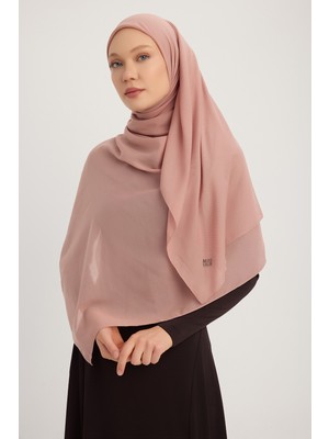 A4801 Büyük Şifon Eşarp 140X140 - Somon