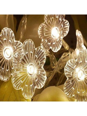 Shopwave Dila Çiçek Desenli 3.5 Metre USB LED Işık – 20 Led’li Dekoratif Ortam Aydınlatması (5047)