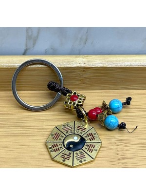 Steplya Metal Renkli Yin Yang Anahtarlık  1126778