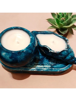 Celestia Dekoratif Vanilya Kokulu Mum Set